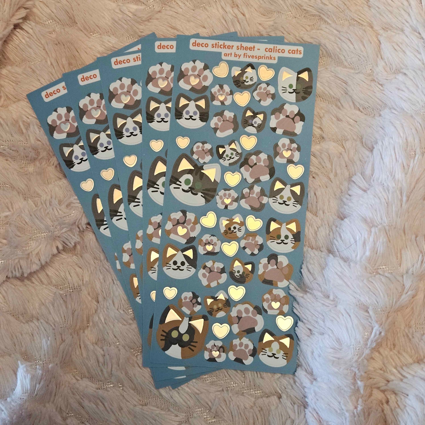 Calico Deco Sticker Sheet