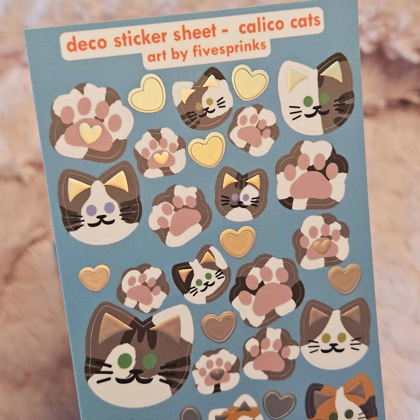 Calico Deco Sticker Sheet